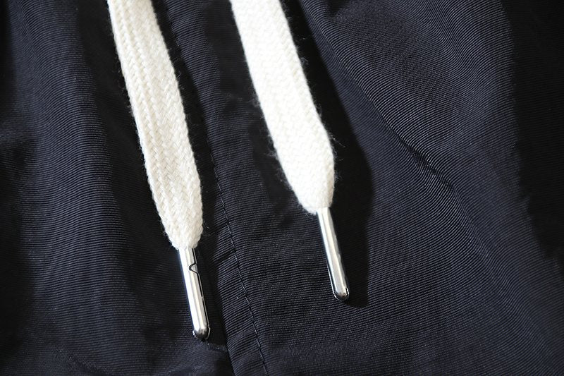 Hellstar Black Graphic Drawstring Shorts — detail