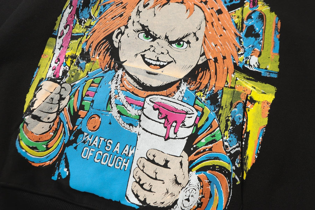 THAT'S A AWFUL LOT OF COUGH SYRUP Star Graphic Hoodie — detail