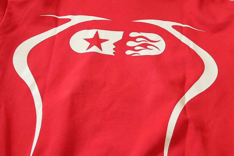Hellstar Star & Flame Graphic Hoodie — detail