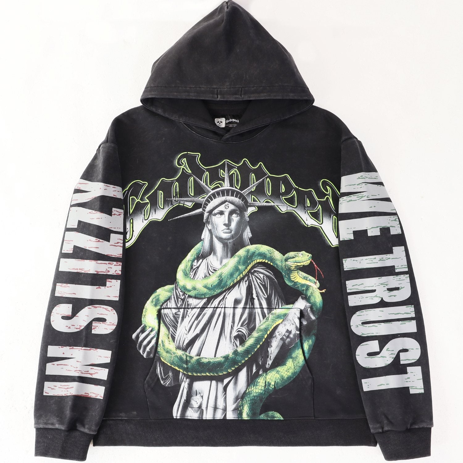 Godspeed Top 5 Slizzy Statue & Snake Graphic Hoodie — hero