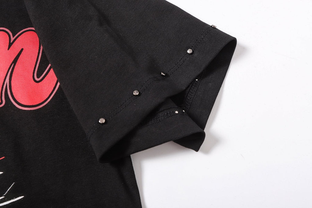 MIXED EMOTION Statue Graphic Short-Sleeve T-Shirt — detail