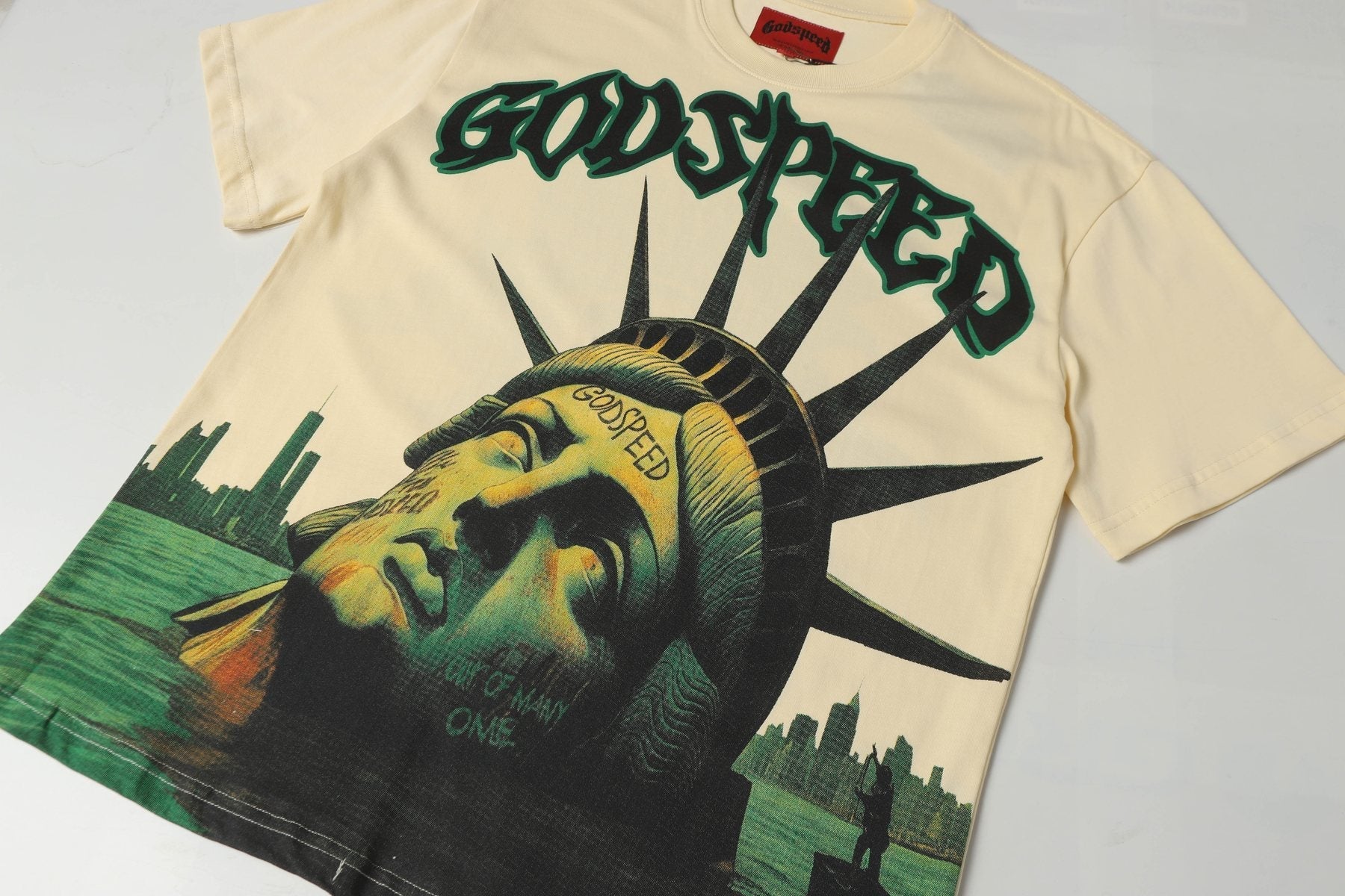 Godspeed Statue of Liberty Sun Eye Short-Sleeve T-Shirt — front