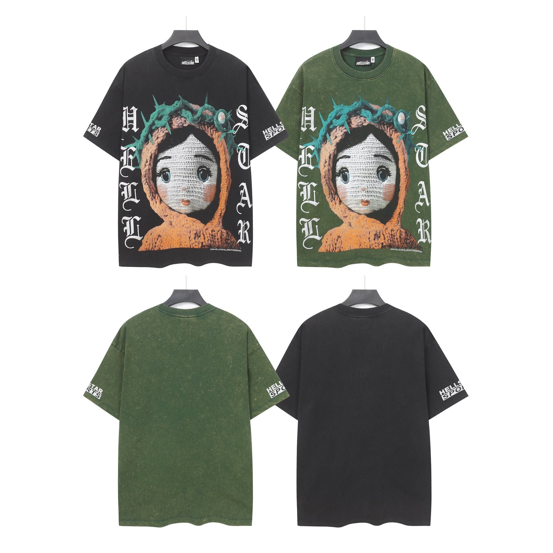 Hellstar Doll Graphic Short-Sleeve T-Shirt — comparison
