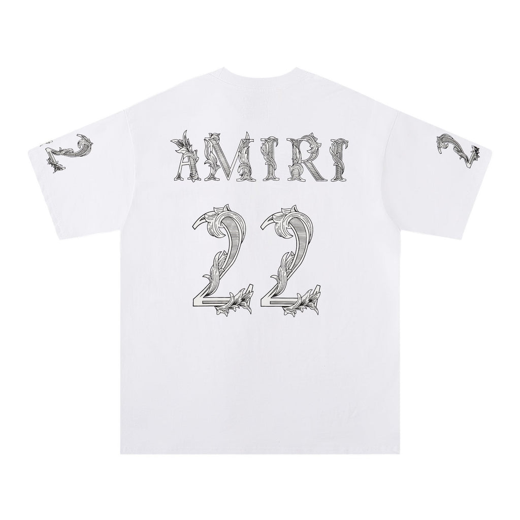 AMIRI Number Graphic Short-Sleeve T-Shirt — back