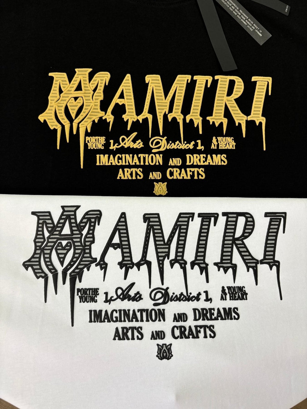 AMIRI Crest Graphic Short-Sleeve T-Shirt — fabric_closeup
