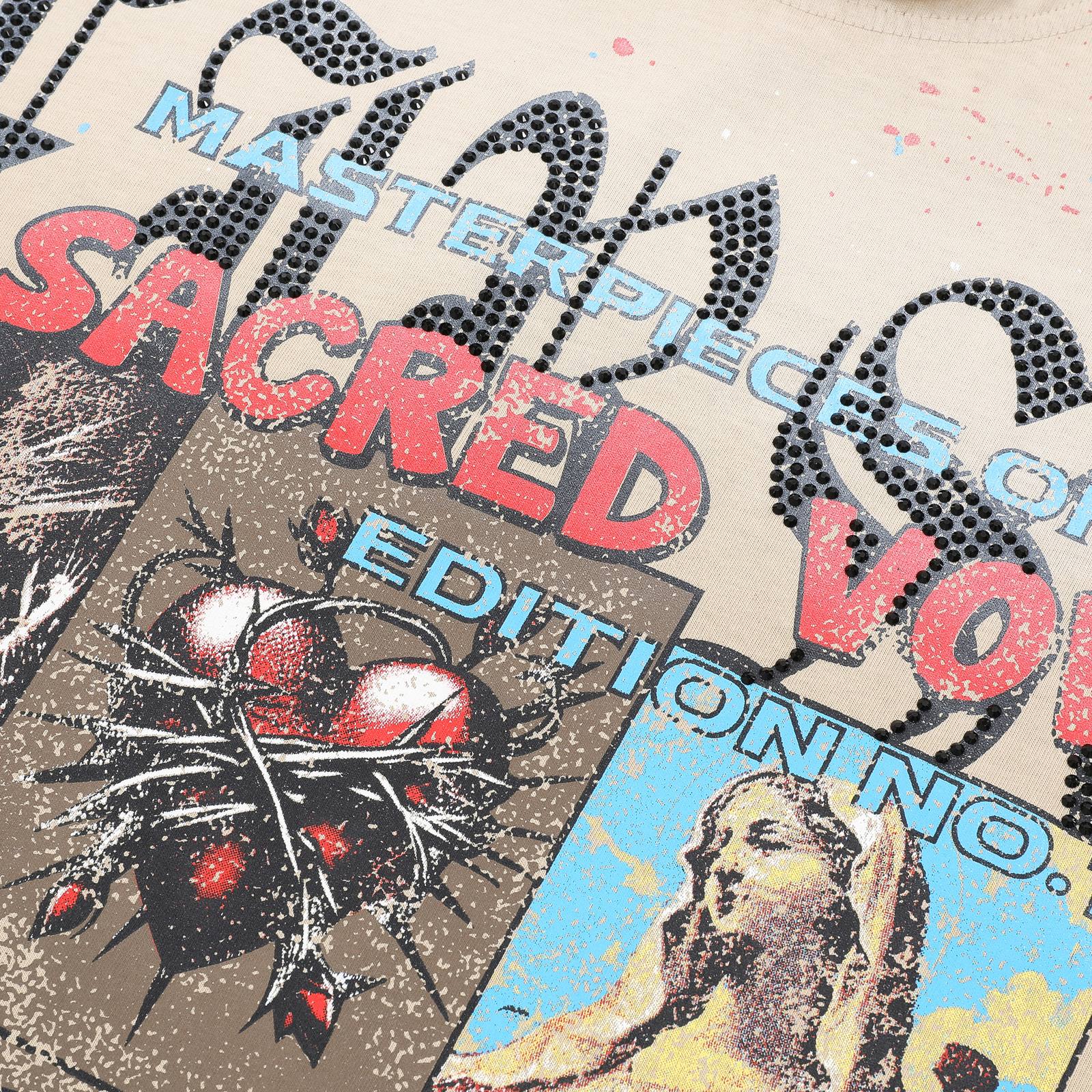 FIRST ROW A Sacred Vow Graphic T-Shirt - Beige — detail