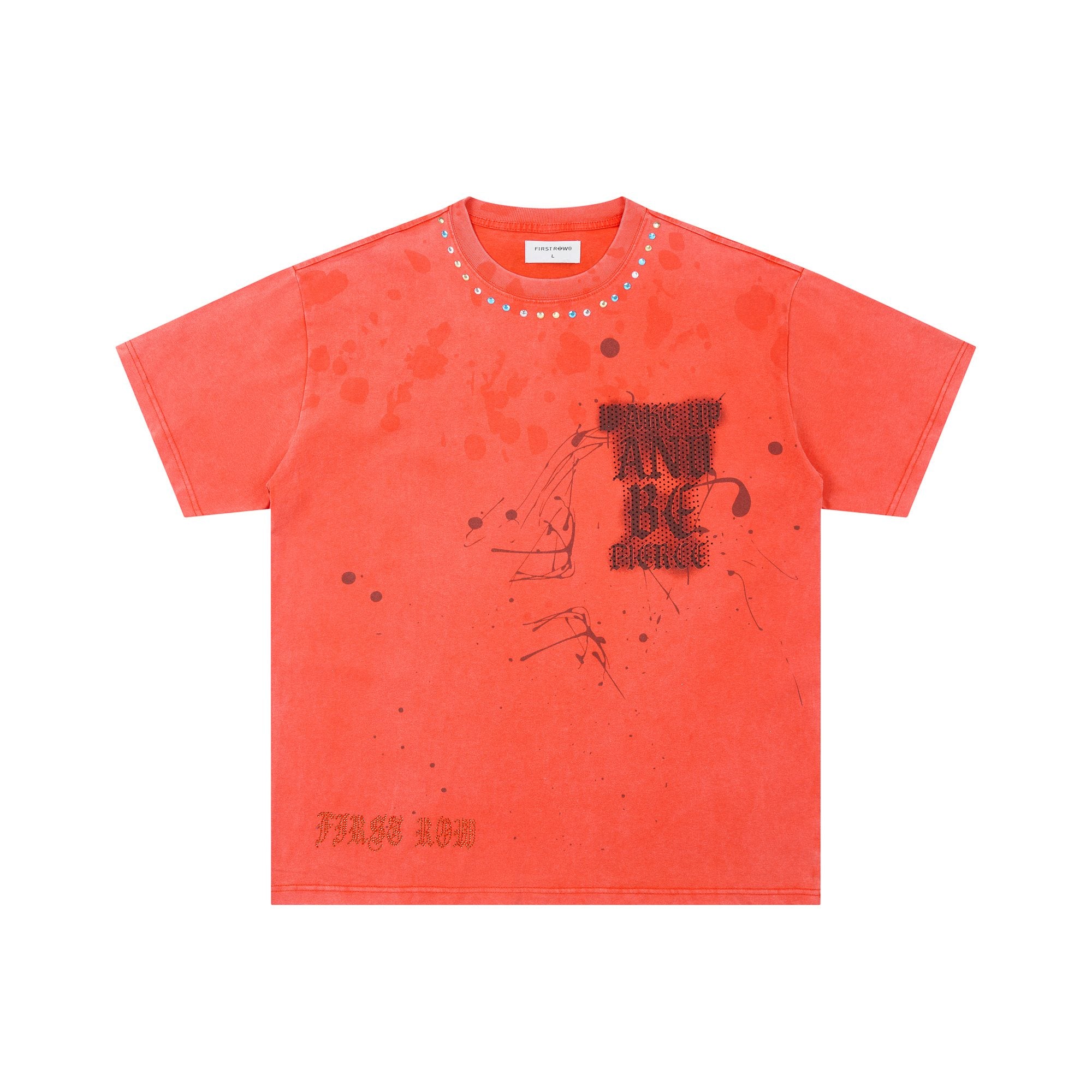 FIRST ROW Skull Rhinestone Graphic T-Shirt — hero