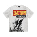 MIXED EMOTION Washed White Front & Back Graphic T-Shirt — hero