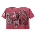 RARE PEACE Statues Rhinestone Graphic T-Shirt — hero