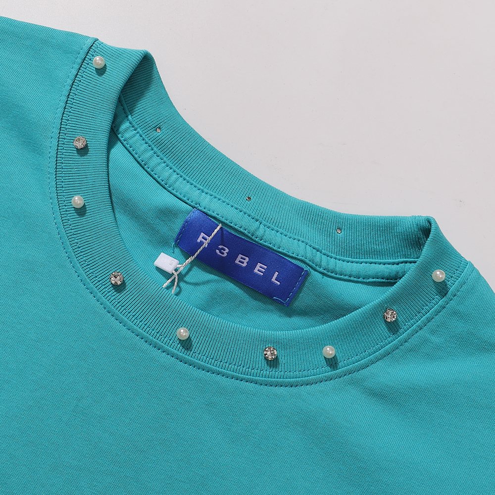 R3BEL Only The Strong Turquoise Graphic T-Shirt — detail