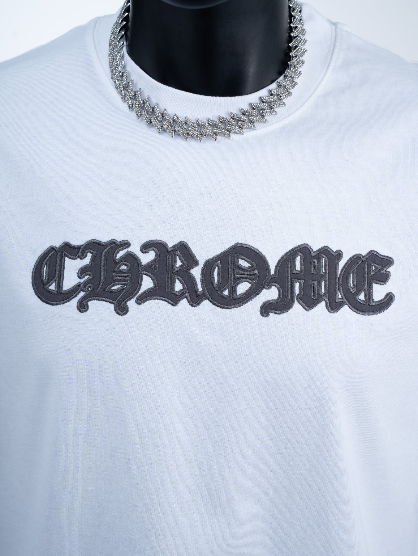 Chrome Hearts Gothic Lettering Graphic T-Shirt — detail