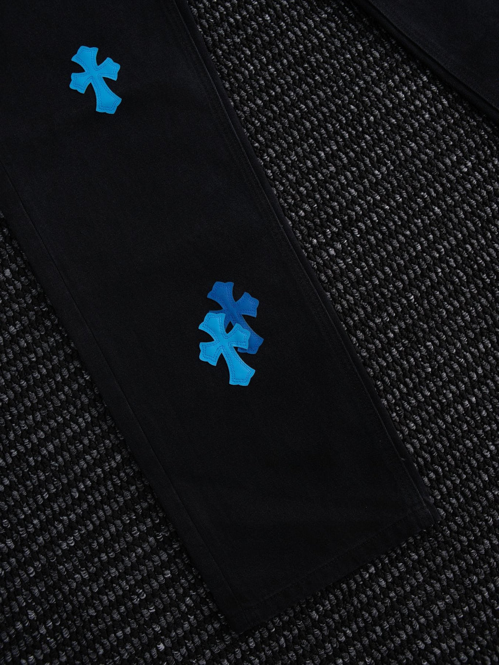 Chrome Hearts Cross Patch Black Jeans — detail