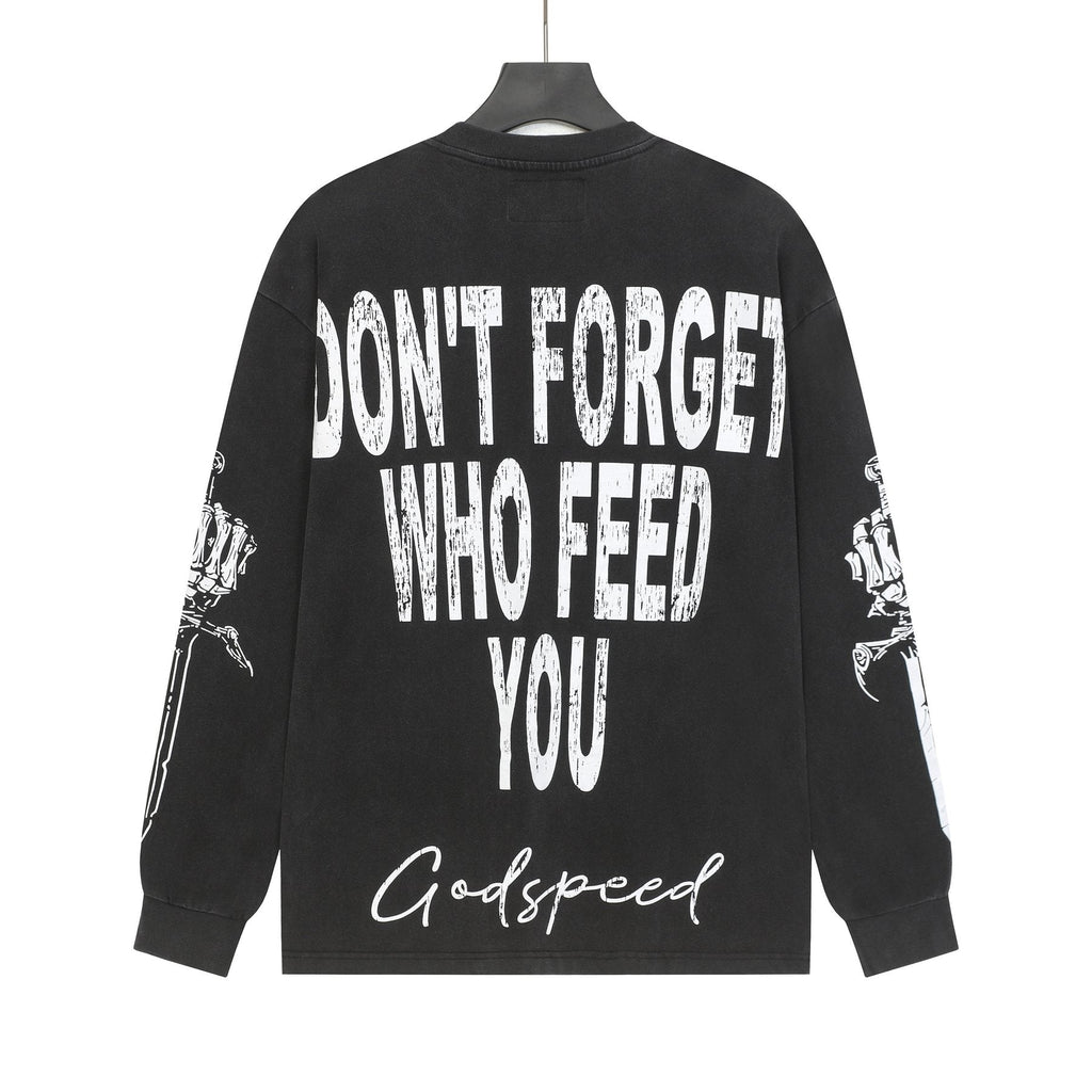 Godspeed Dog Moon Graphic Long-Sleeve T-Shirt — back