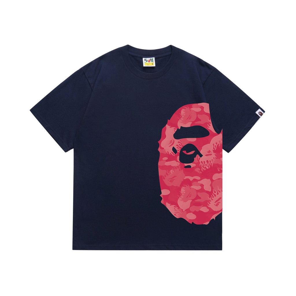 BAPE Pink Camo Ape Head Graphic T-Shirt — front