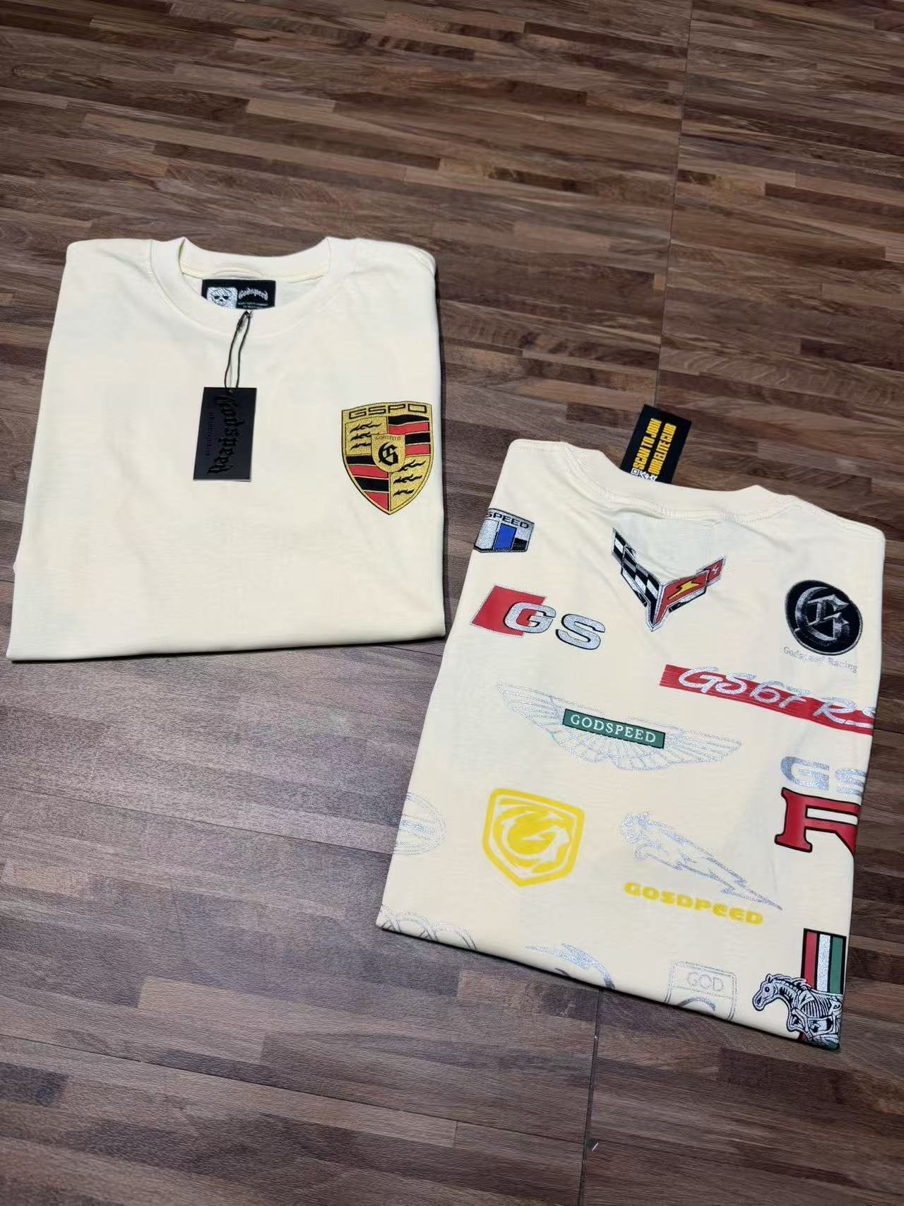 Godspeed Motorsport Collage Graphic T-Shirt — detail
