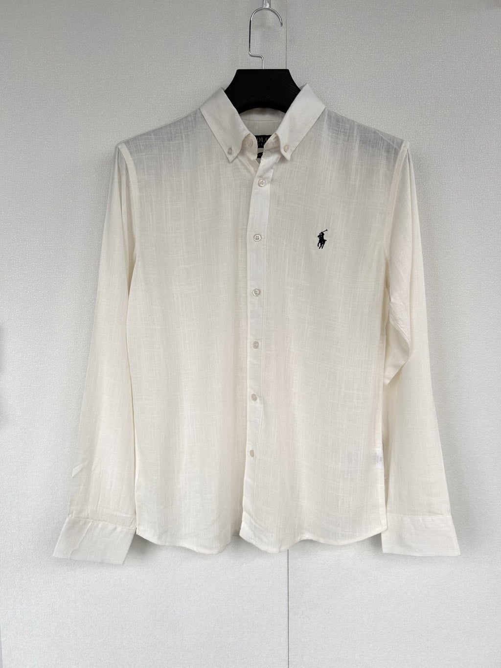Test2-Ralph Lauren Ivory White Linen Long-Sleeve Shirt — hero