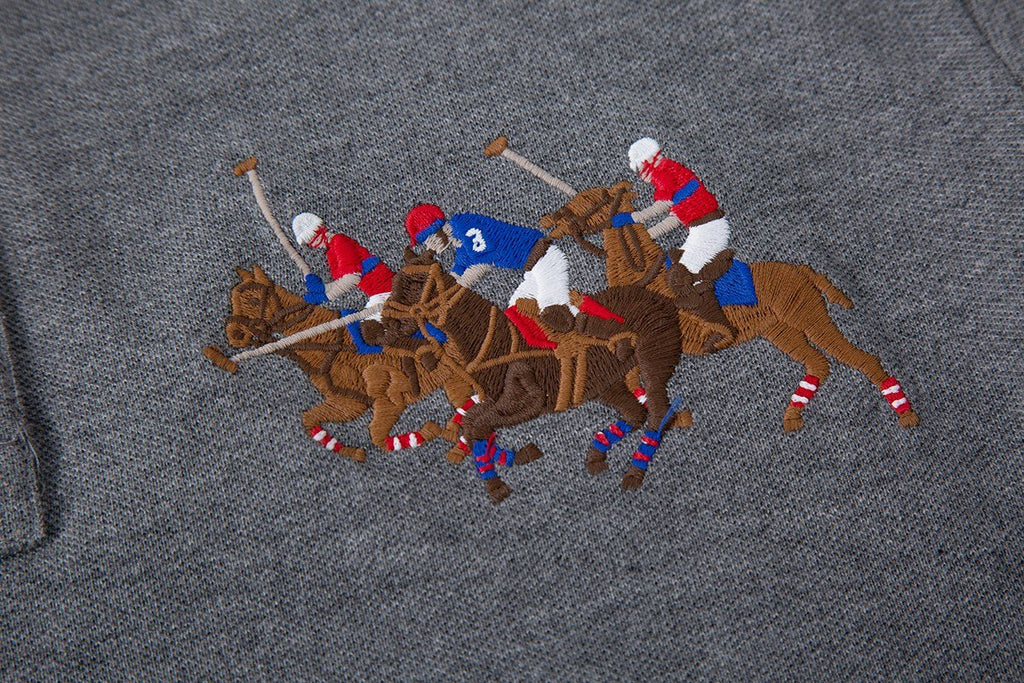 Test2-Ralph Lauren Embroidered Horse Short-Sleeve Polo Shirt — detail